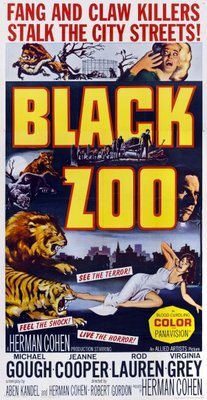 Black Zoo Wooden Framed Poster