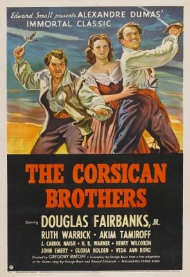 The Corsican Brothers Wooden Framed Poster
