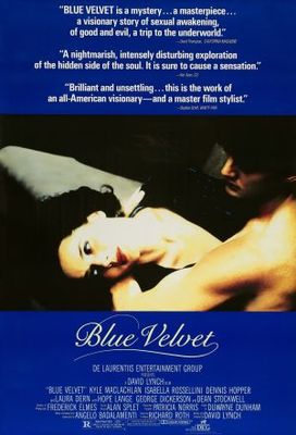 Blue Velvet Poster with Hanger