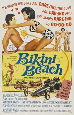 Bikini Beach Wooden Framed Poster