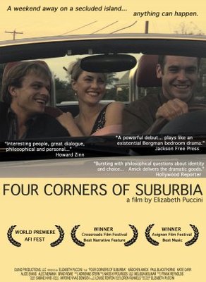 Four Corners of Suburbia Wooden Framed Poster