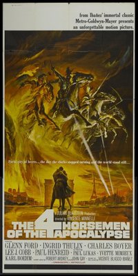 The Four Horsemen of the Apocalypse Wooden Framed Poster