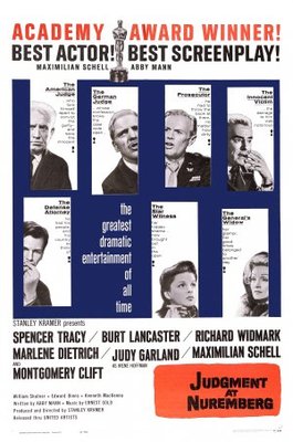 Judgment at Nuremberg Canvas Poster