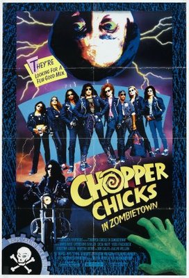 Chopper Chicks in Zombietown Metal Framed Poster