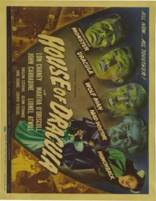 House of Dracula Wooden Framed Poster