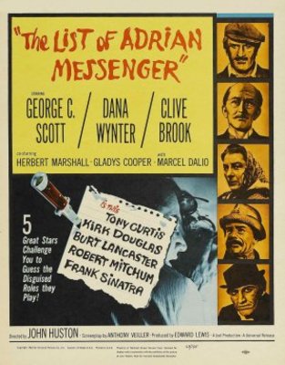 The List of Adrian Messenger Wooden Framed Poster