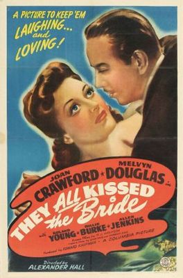 They All Kissed the Bride Wooden Framed Poster
