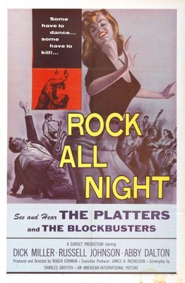 Rock All Night Wooden Framed Poster