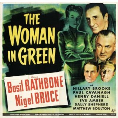 The Woman in Green Wooden Framed Poster