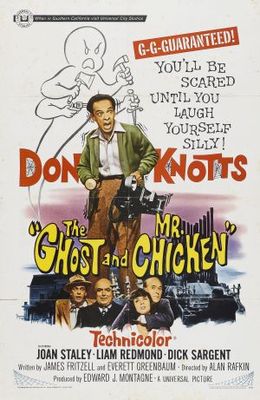 The Ghost and Mr. Chicken Wooden Framed Poster
