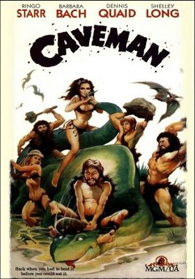 Caveman Wooden Framed Poster