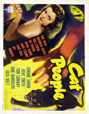 Cat People Poster with Hanger