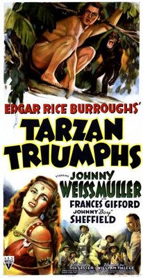 Tarzan Triumphs Wooden Framed Poster