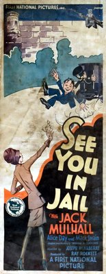 See You in Jail Wooden Framed Poster