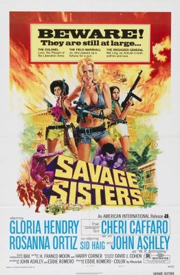 Savage Sisters Wooden Framed Poster