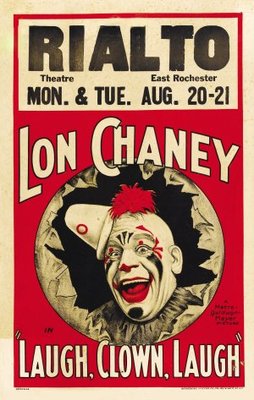 Laugh, Clown, Laugh Wooden Framed Poster