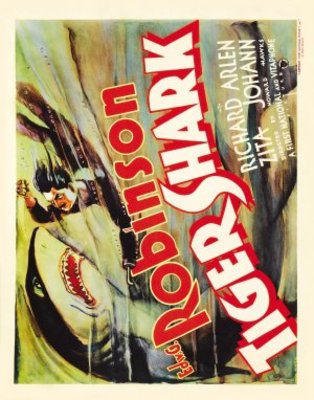 Tiger Shark Wooden Framed Poster