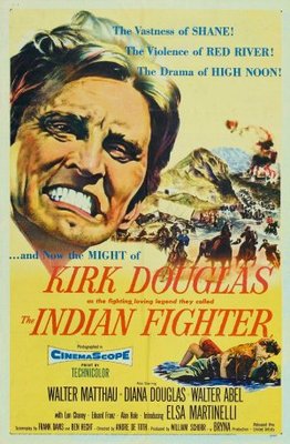The Indian Fighter Wooden Framed Poster