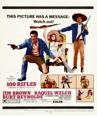 100 Rifles Metal Framed Poster