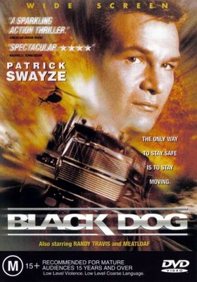 Black Dog Canvas Poster
