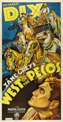West of the Pecos Wooden Framed Poster