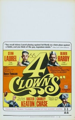 4 Clowns Poster with Hanger