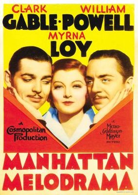 Manhattan Melodrama Poster with Hanger