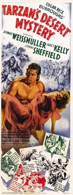 Tarzan's Desert Mystery Wooden Framed Poster