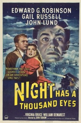Night Has a Thousand Eyes Metal Framed Poster