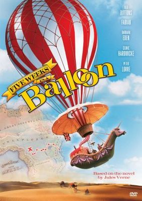 Five Weeks in a Balloon Canvas Poster