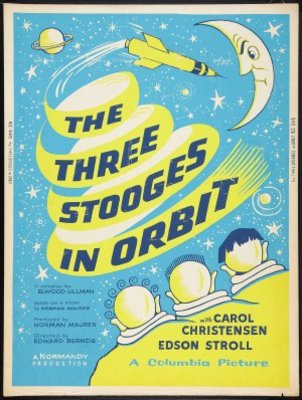 The Three Stooges in Orbit pillow