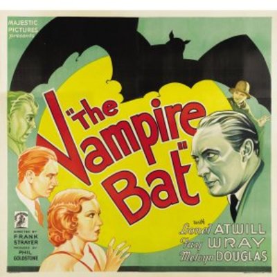 The Vampire Bat Poster with Hanger