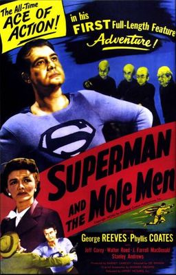 Superman and the Mole Men Wooden Framed Poster