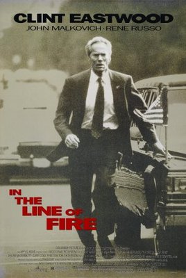In The Line Of Fire Wooden Framed Poster