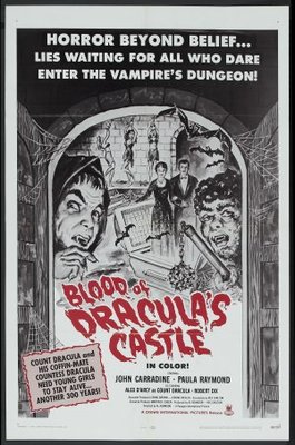Blood of Dracula's Castle Wooden Framed Poster