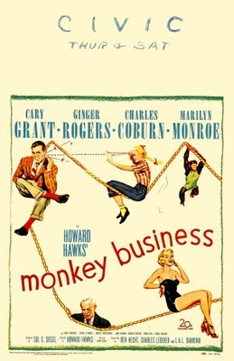Monkey Business Poster with Hanger
