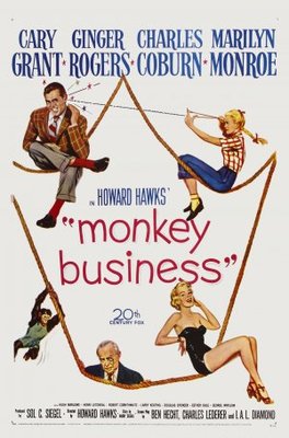 Monkey Business Wooden Framed Poster