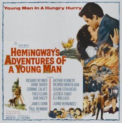 Hemingway's Adventures of a Young Man Wooden Framed Poster