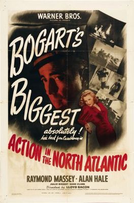 Action in the North Atlantic Wooden Framed Poster