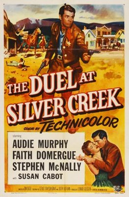 The Duel at Silver Creek Wooden Framed Poster