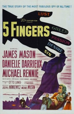 5 Fingers Wooden Framed Poster