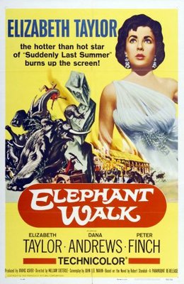Elephant Walk Poster with Hanger