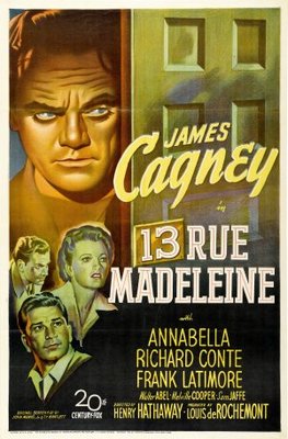 13 Rue Madeleine Poster with Hanger