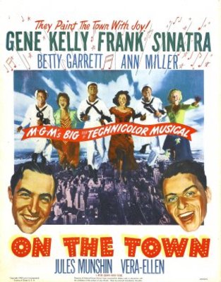 On the Town Wooden Framed Poster