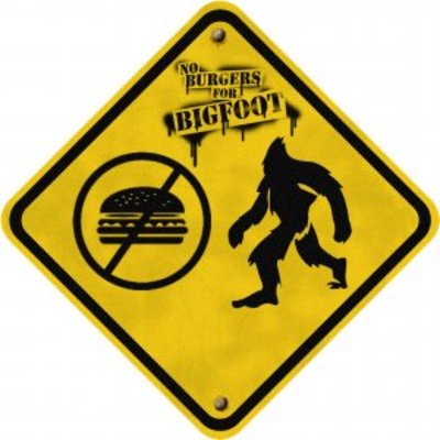 No Burgers for Bigfoot tote bag #