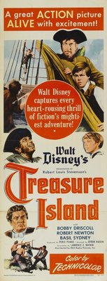 Treasure Island Wooden Framed Poster