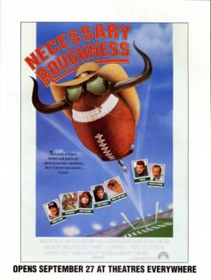 Necessary Roughness Wooden Framed Poster