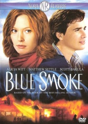 Blue Smoke Poster with Hanger