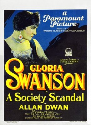 A Society Scandal Wooden Framed Poster