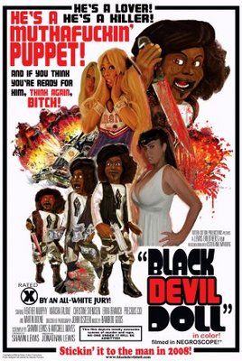 Black Devil Doll Canvas Poster
